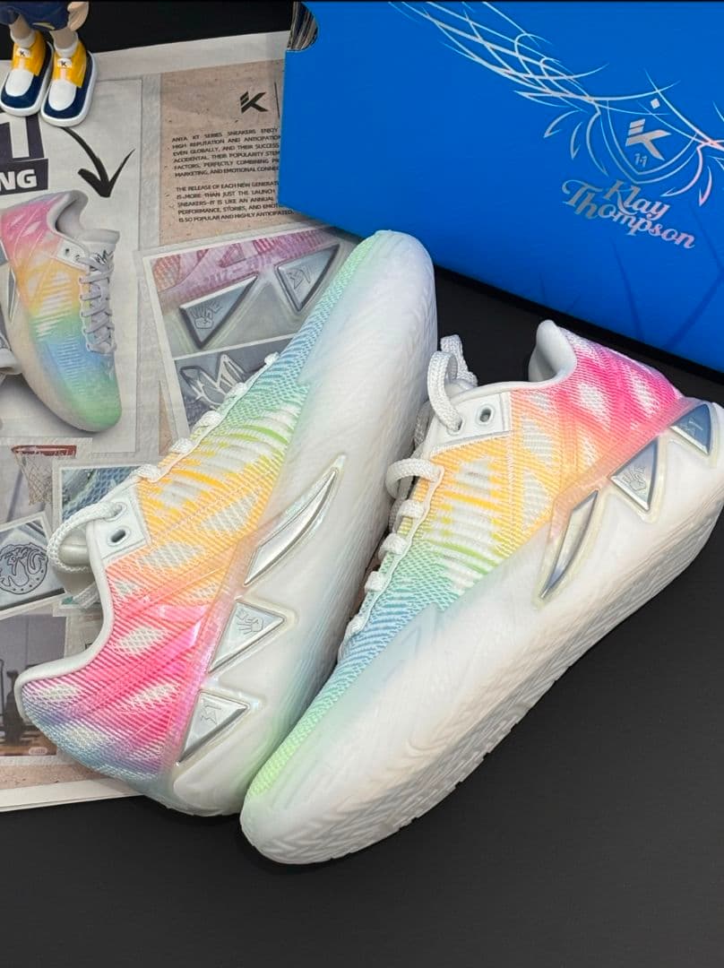 Klay Thompson11代 虹カラーバスシューズ27.5cm/US10.5