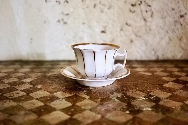 フランス 19世紀 金の珊瑚とカップアンドソーサーb パリ窯 アンティーク