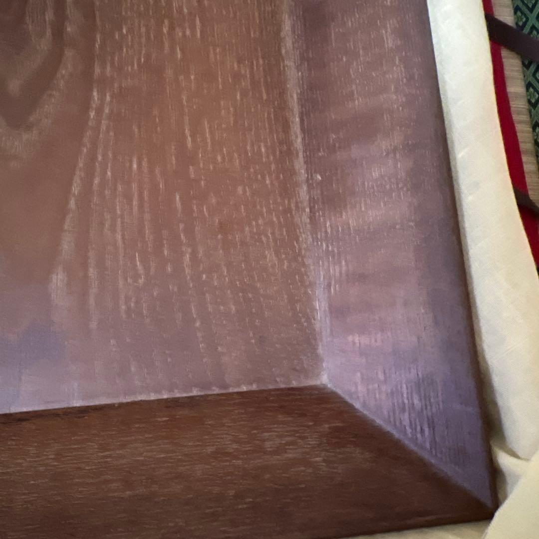 志野流松隠主 桑四方盆 香道具