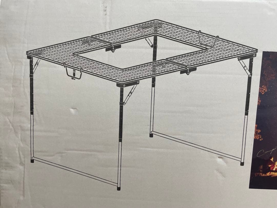 BBQ TABLE with GRILL NET バーベキューネットテーブル