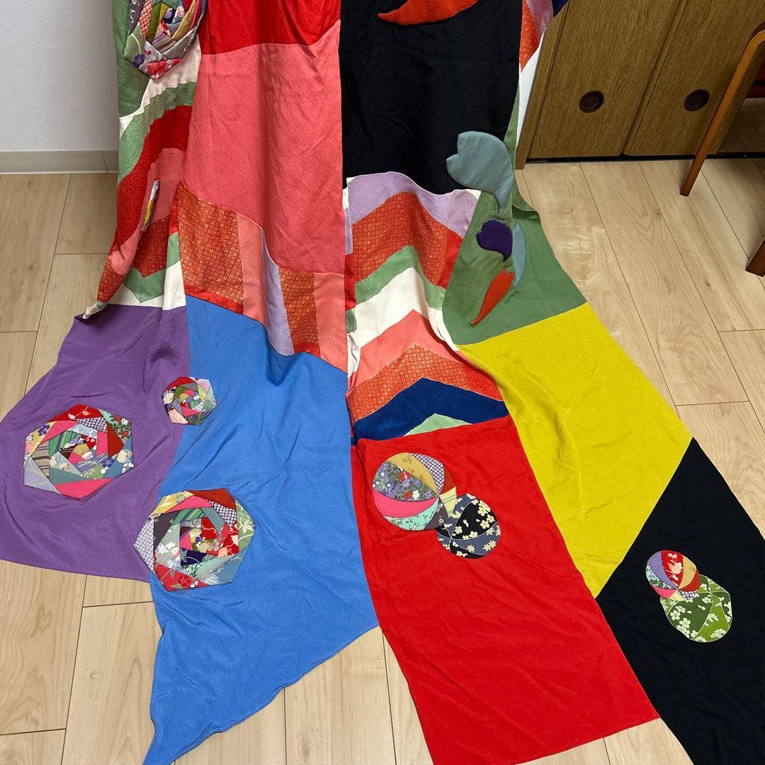 多色パッチワーク　イベント　和風ドレス　DECO JAPAN