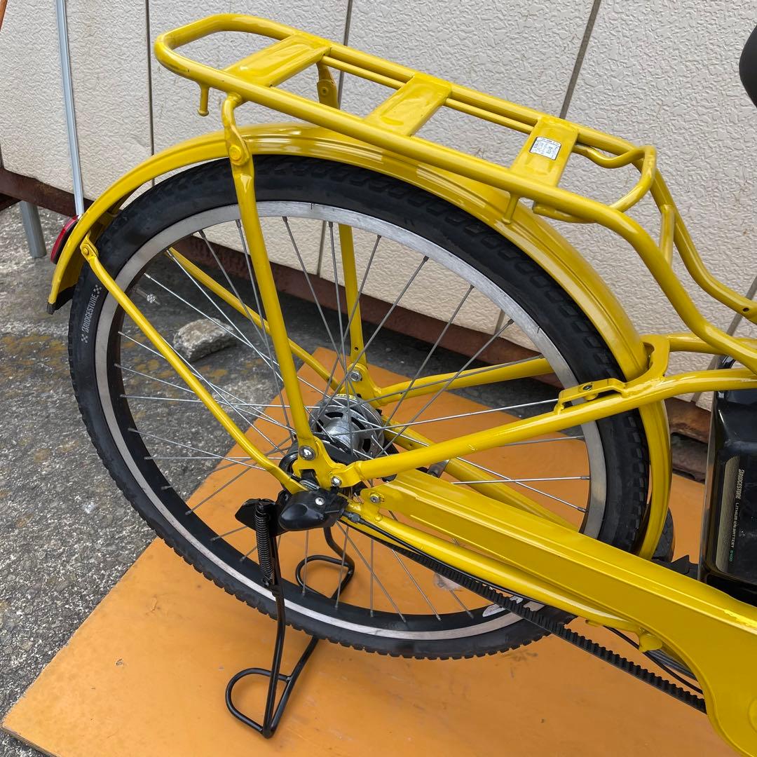 みっちゃん　 電動アシスト自転車　ブリヂストン　マスタードイエロー