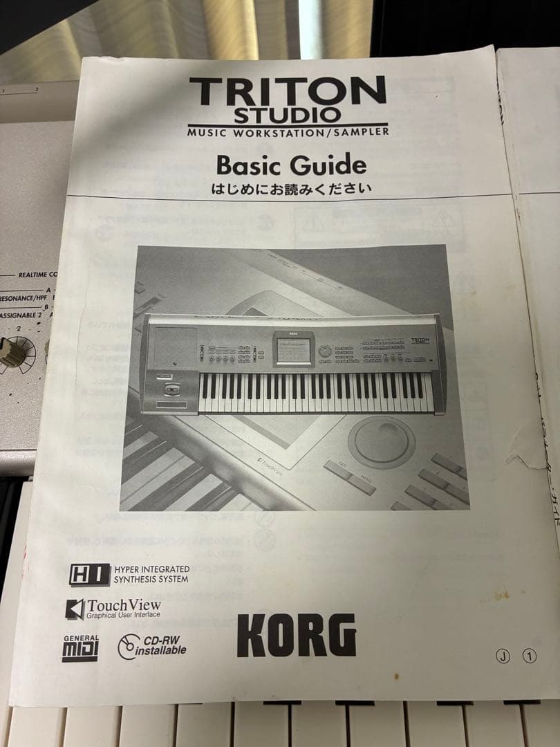 ジャンクKORG TRITON Studio 76 EXB-PCM09 CD付