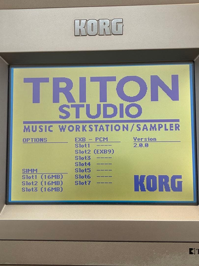 ジャンクKORG TRITON Studio 76 EXB-PCM09 CD付