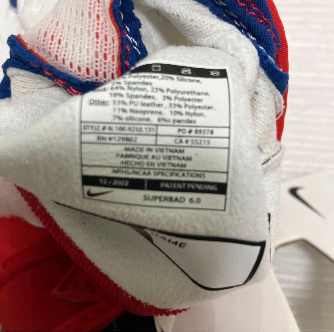 送料無料 新品 NIKE アメフト グローブ SUPERBAD GLOVES L