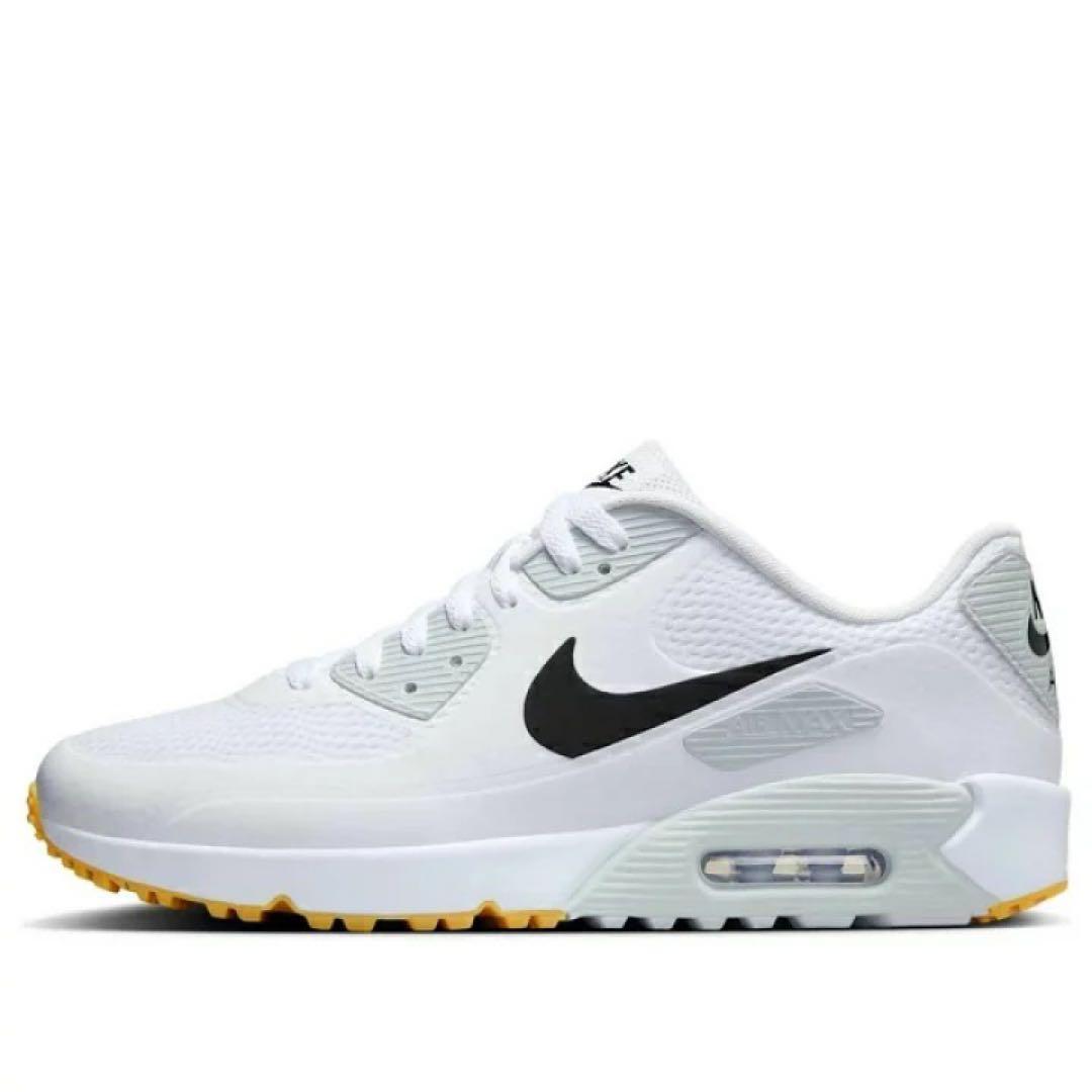 ナイキ ゴルフ 26.5cm エアマックス 90 シューズ スパイク 靴 白