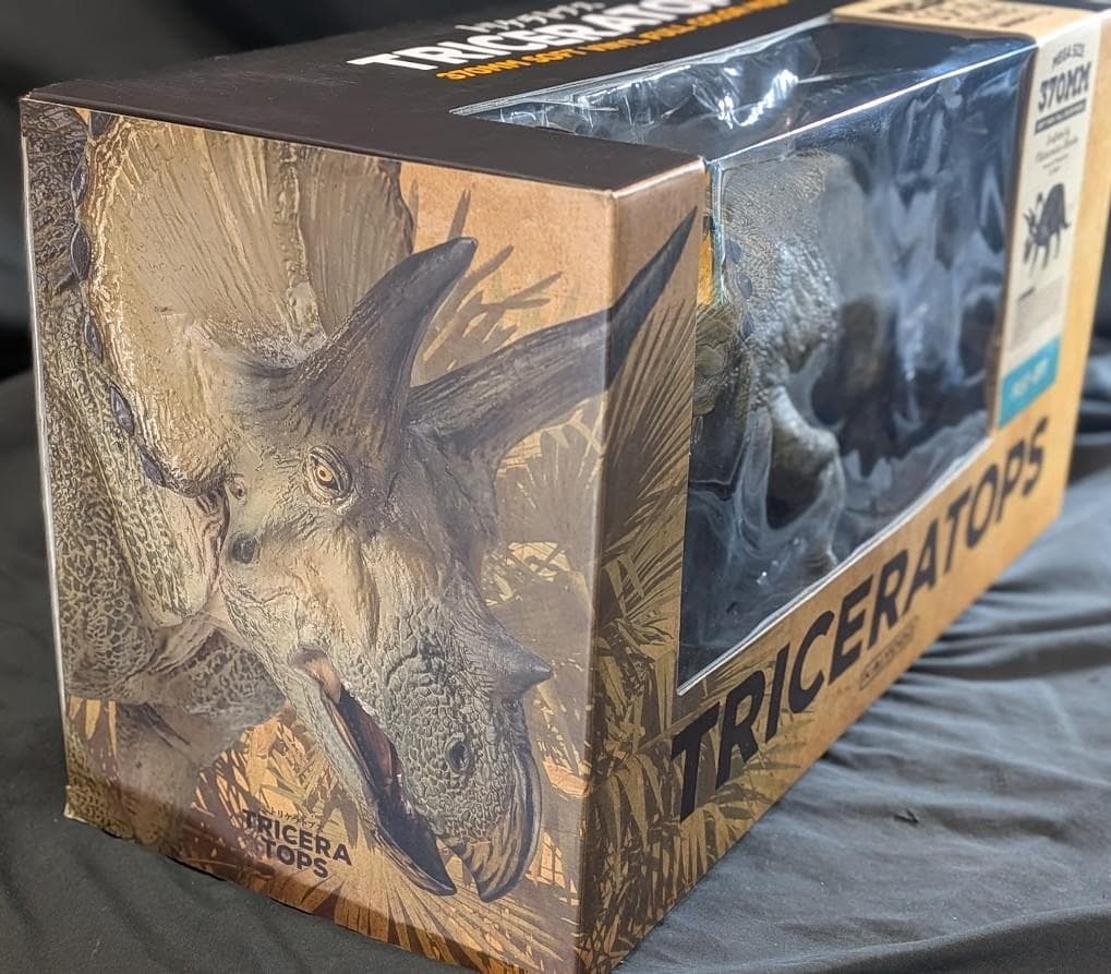 【アッキー】トリケラトプス（海洋堂）メガソフビアドバンス 箱入り未使用品