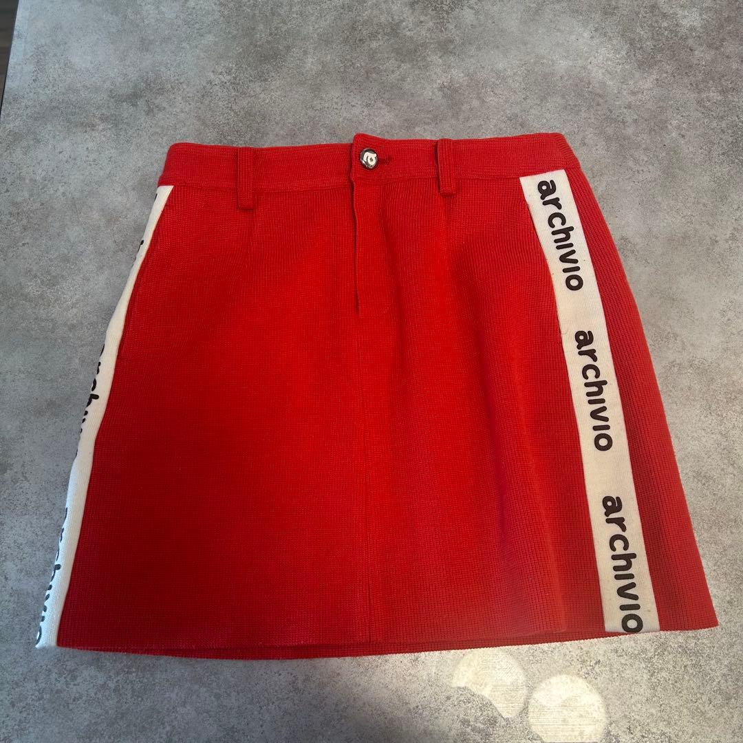 ARCHIVIO アルチビオ セーターとスカートセット　赤　38