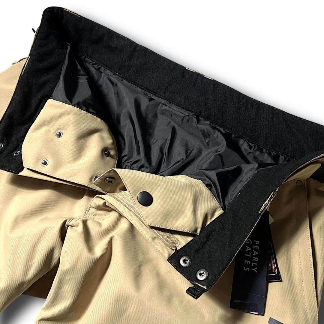 パーリーゲイツ 3.9万 防汚防水防風 ストレッチ スノーウェア XL ベージュ