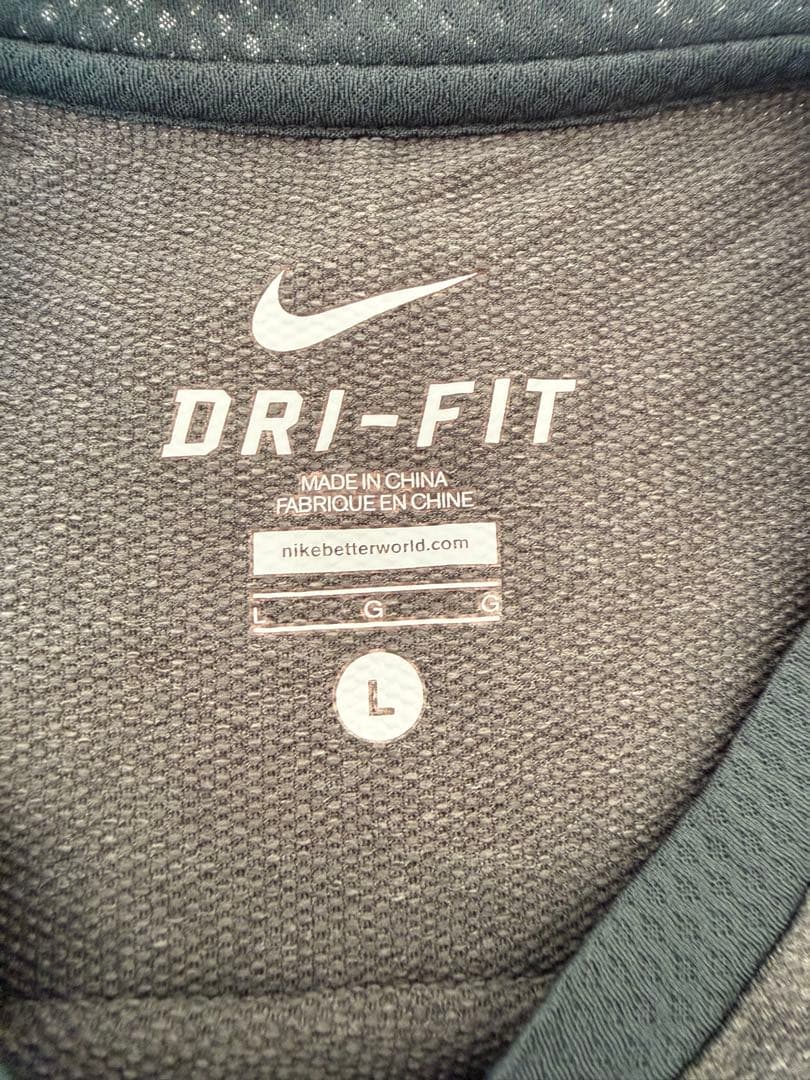 新品GYAKUSOU DRI-FIT ランニングTシャツ L グレー