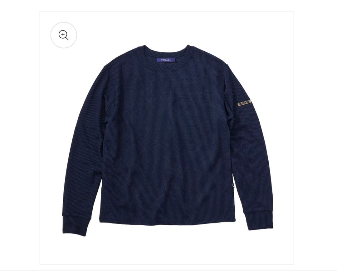 【即完売】THERMAL SHIRT NAVY FEELS.