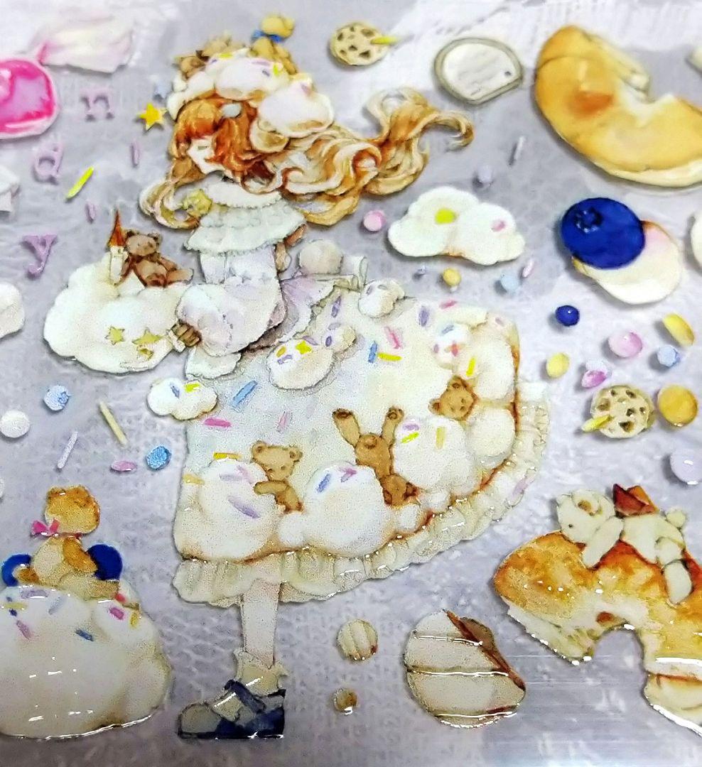 残り１☆J701＃玩具熊的甜味城堡(水晶)Reco切売り海外人物装飾マステ女の子