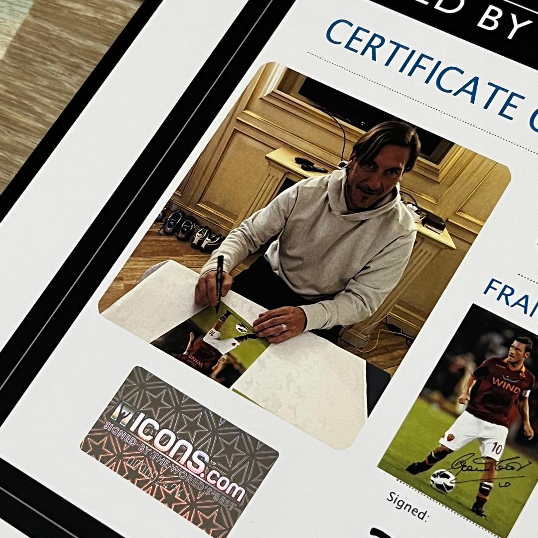ICONS ローマ トッティ 直筆サインフォト アルバム イタリア代表