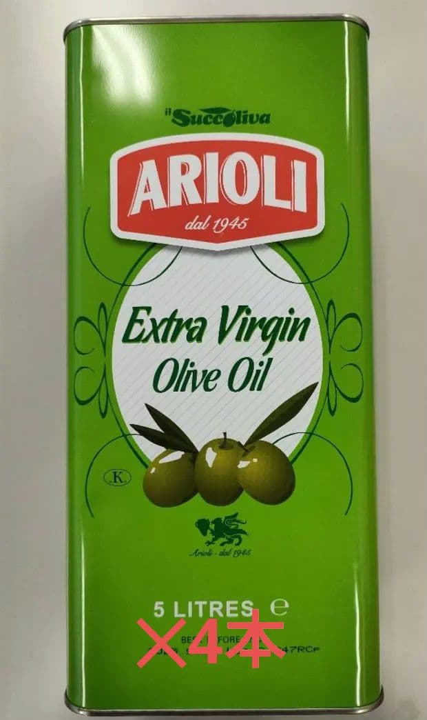 ARIOLI エキストラバージンオリーブオイル 5リットル✕4本