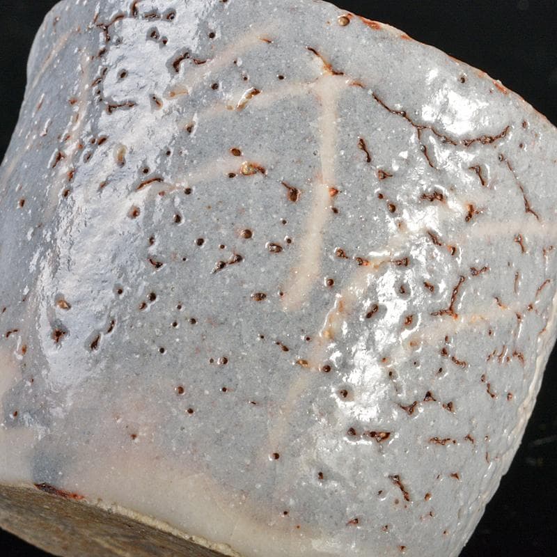 北大路魯山人作　鼠志野　盃　共箱　D　R6670