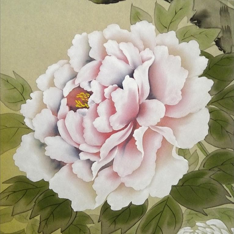 【真作】掛軸 植田春甫『四季花図』絹本 肉筆 共箱付 掛け軸 a041713