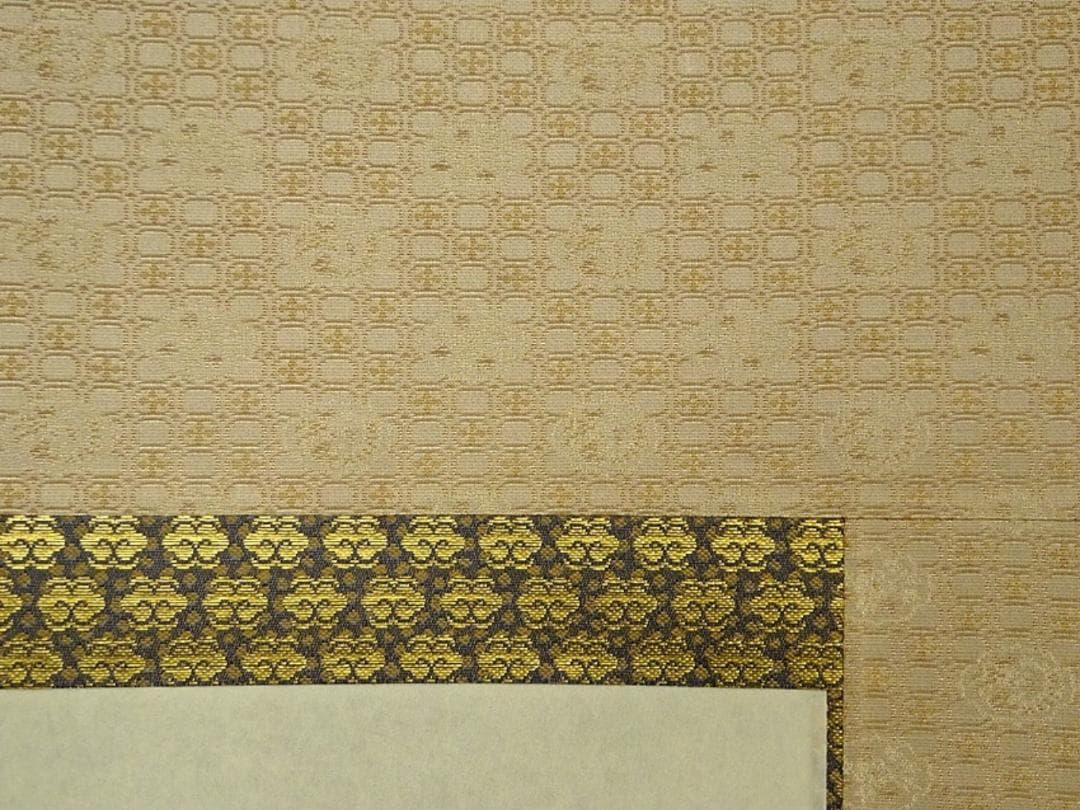 【真作】掛軸 植田春甫『四季花図』絹本 肉筆 共箱付 掛け軸 a041713