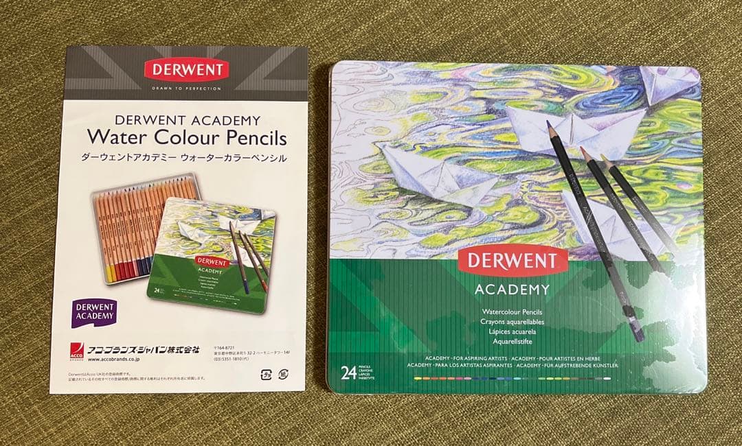 DERWENT ダーウェント ウォーターカラーペンシル画材セット 水彩色鉛筆