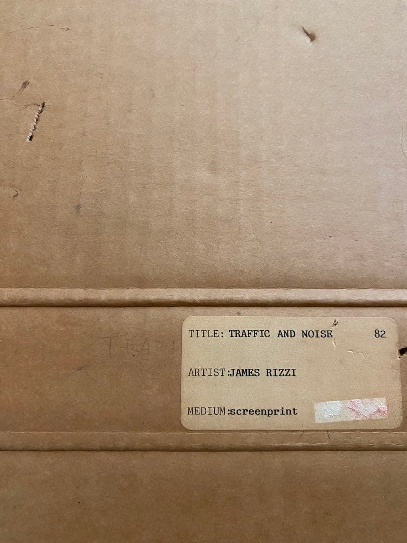 ジェームスリジィ 直筆サイン入3DシルクスクリーンTraffic noise
