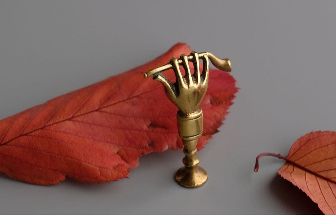 1900年頃イギリス製アンティーク真鍮小物 印章やスタンプ素材