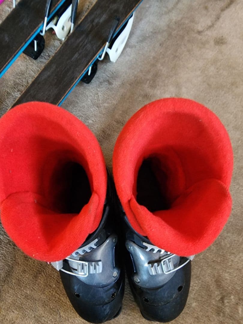 NISHIZAWA 108ジュニアカービンクスキーセット☆ブーツ21☆ストック付