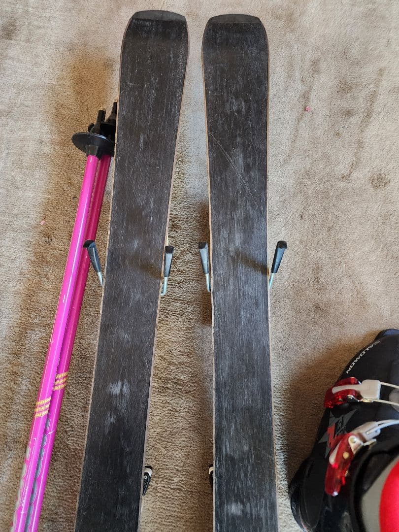 NISHIZAWA 108ジュニアカービンクスキーセット☆ブーツ21☆ストック付