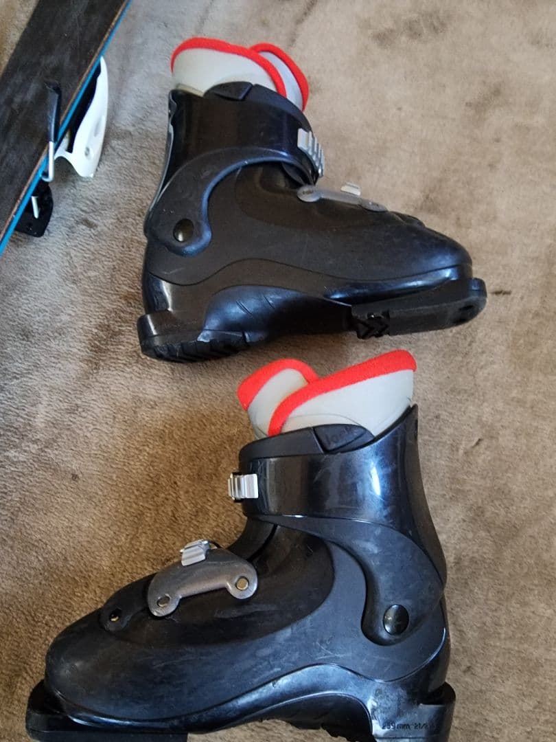 NISHIZAWA 108ジュニアカービンクスキーセット☆ブーツ21☆ストック付