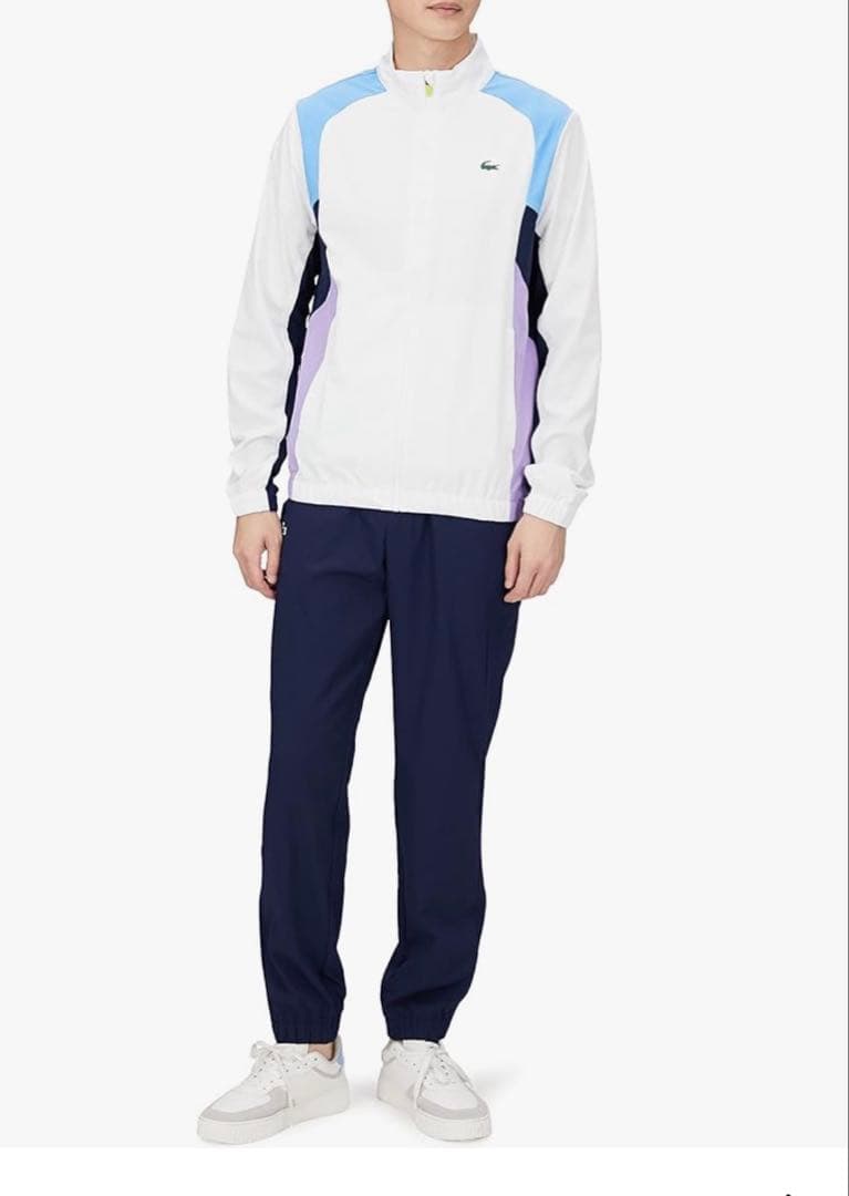 Lacoste マルチカラー ジャケットとネイビーパンツ セット