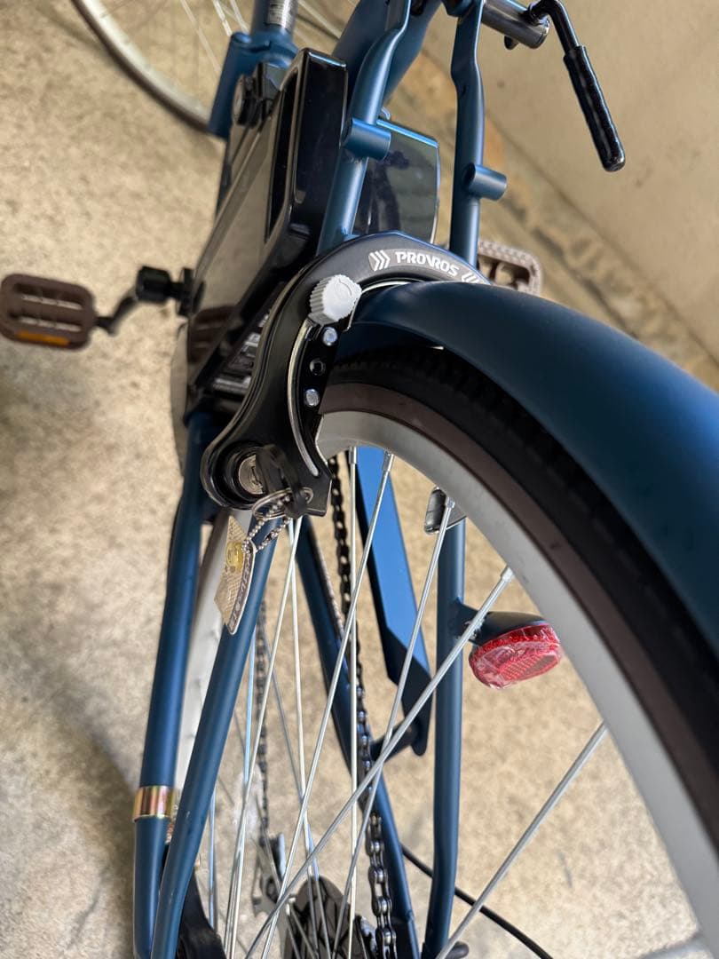 電動アシスト自転車 シティタイプ 青 26インチ