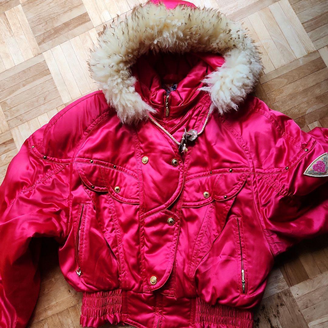 デサントレディーズスキーウエア　フード付　ツナギ　レッグカバー　グローブ