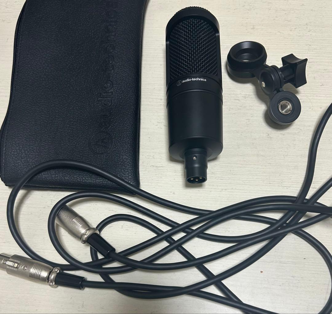 美品 Audio-Technica AT2020 コンデンサーマイク ブラック