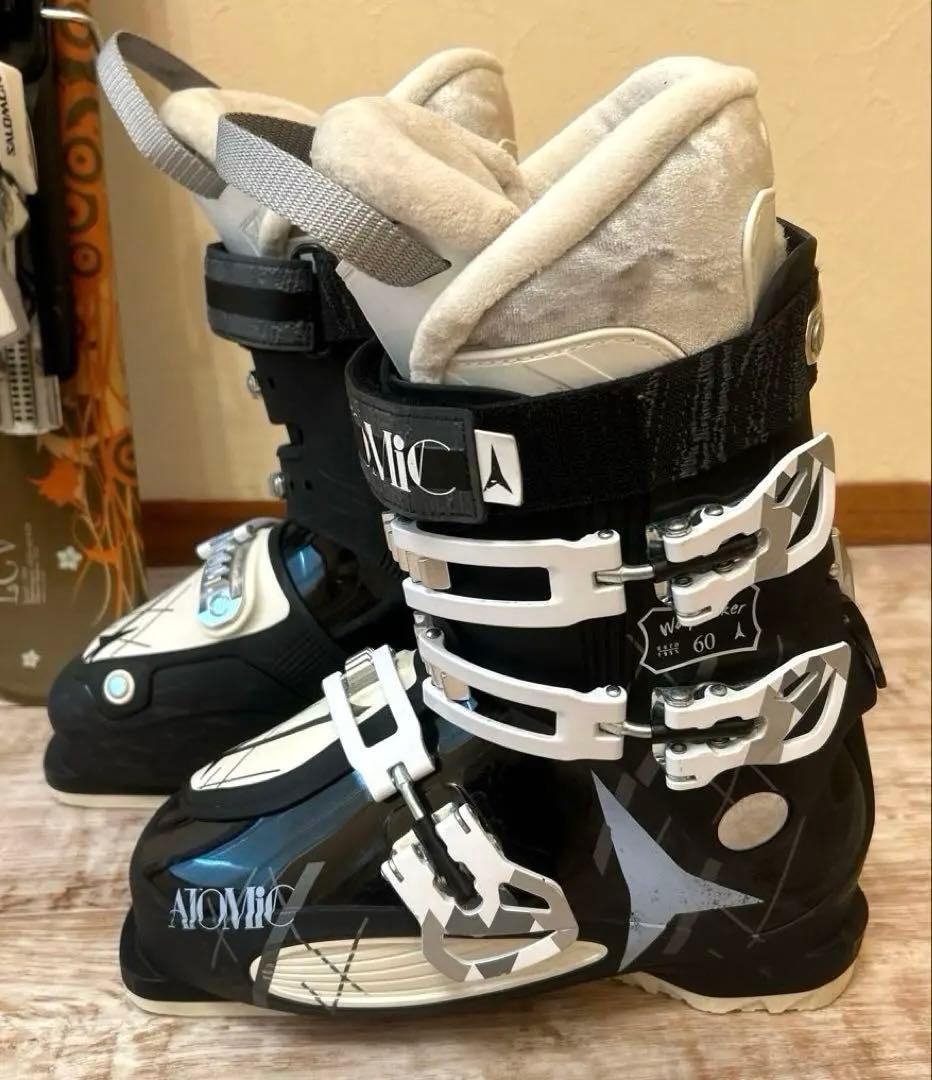 ◾️ショートスキーセット　板99㎝ ブーツ25.5㎝ 女性用　レディース用