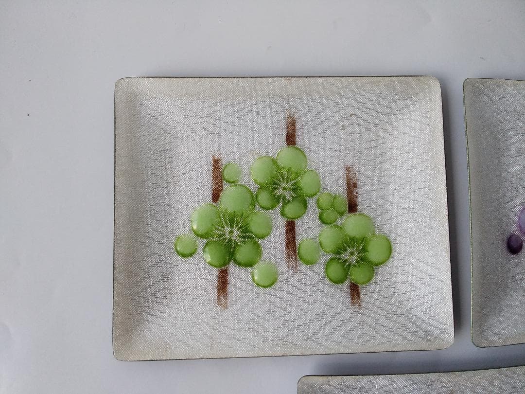 美術 七宝焼 銘々皿 飾り皿 5客セット 新品 未使用 です。