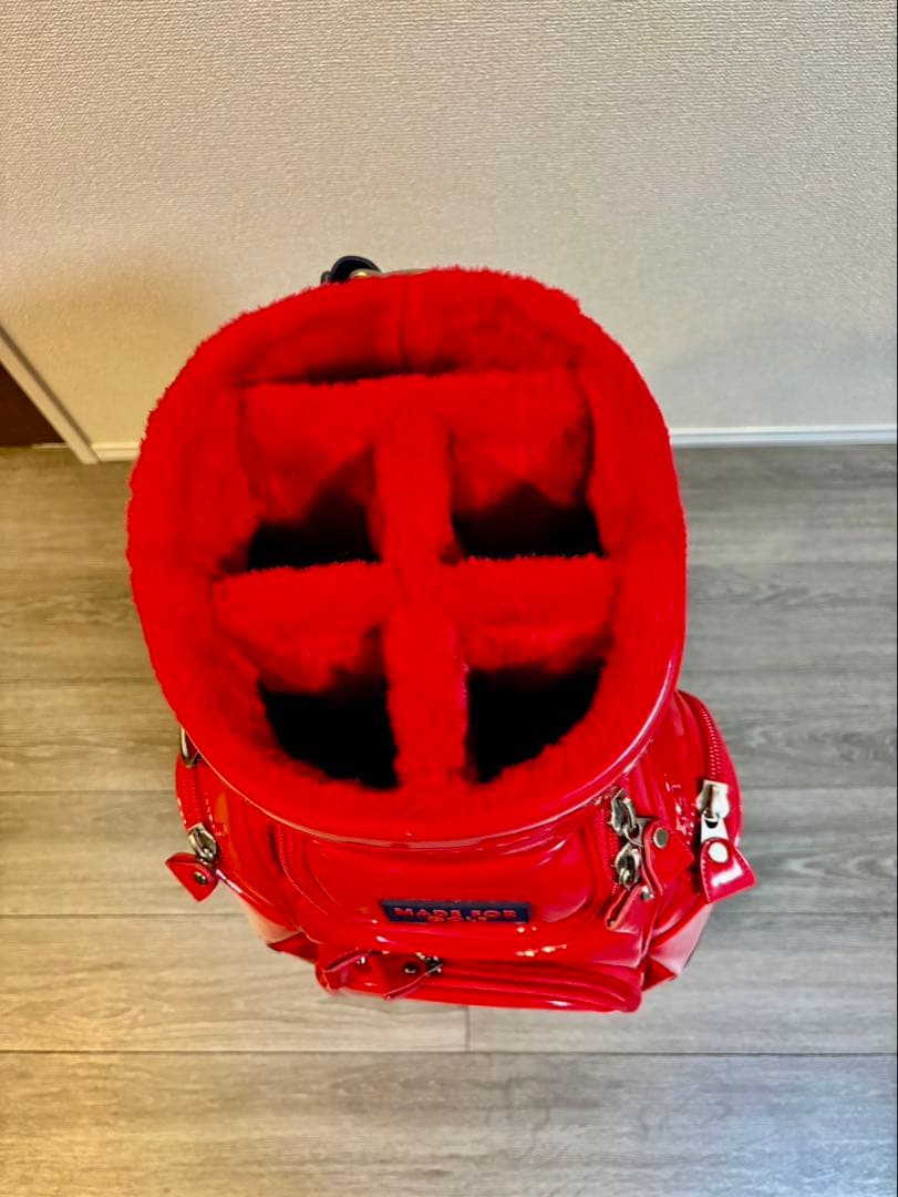 PEARLY GATES／エナメル キャディバッグ美品【国内正規品】