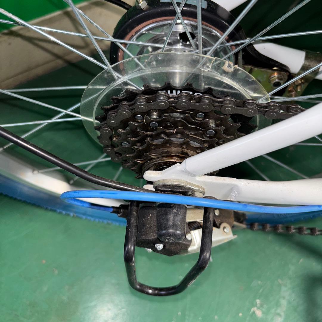 GRAPHIS 折りたたみ自転車 ホワイト/ブルー