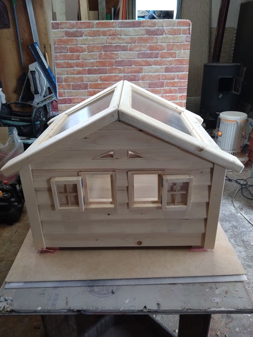 職人手作り 木製ペットハウス「Kenno」初号機　小型犬・猫用／室内用／特典付