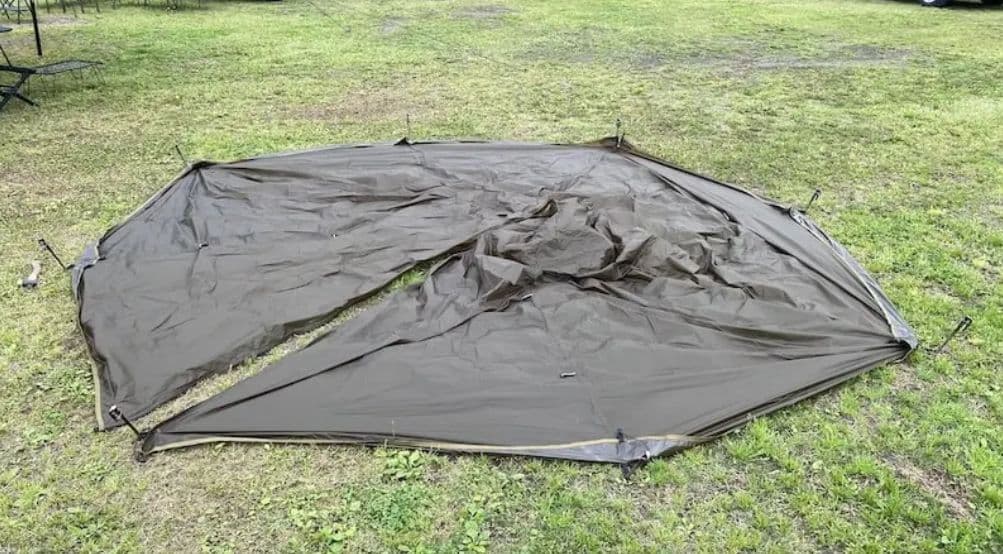 UnaFreely シルナイロン ワンポールテントダークブラウン 謎テント