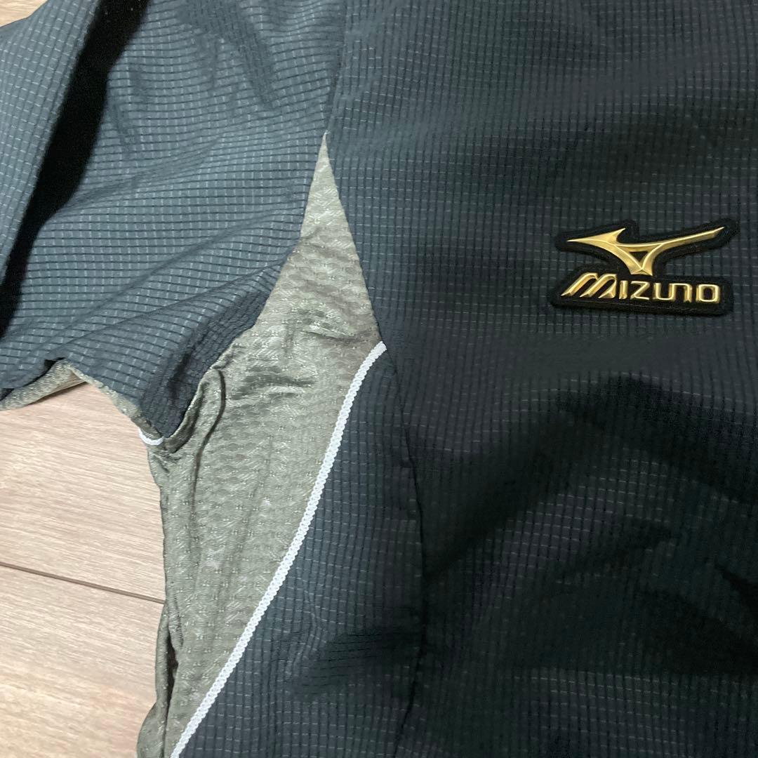 ミズノプロ 野球 ハーフジップジャケット長袖 ブラック Mサイズ