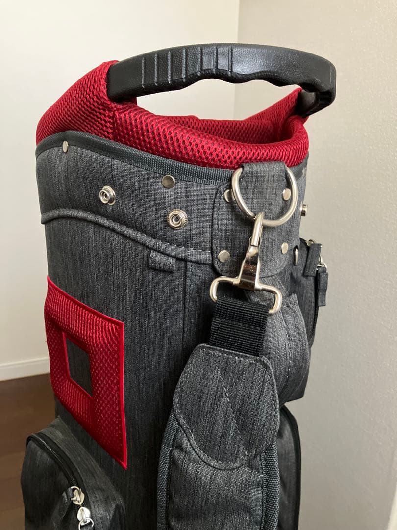 美品　ONOFF オノフ キャディバッグ 杢 （モク） グレー