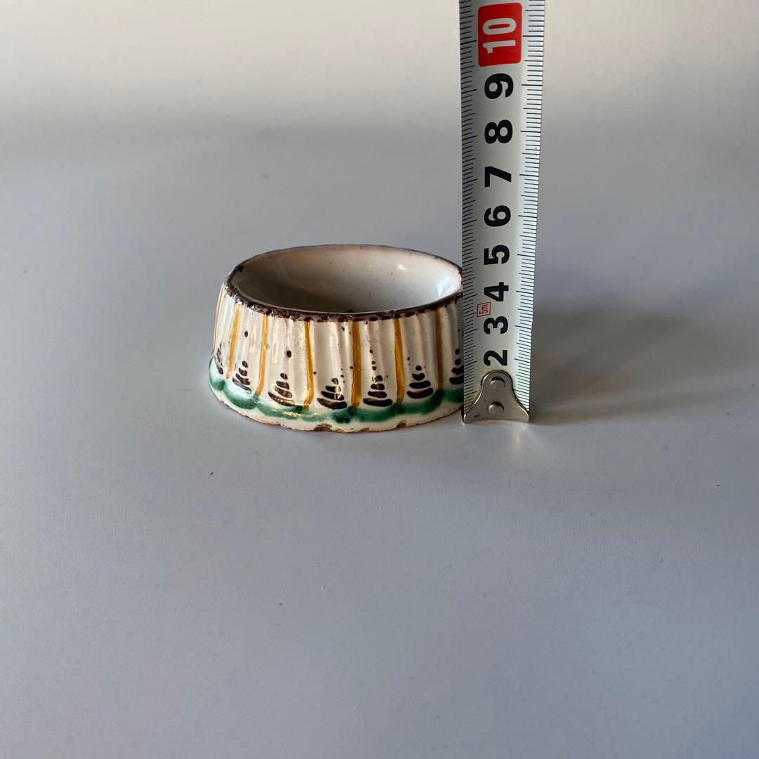 錫釉 ファイアンス 蓋置 18世紀 フランス デルフト 骨董 アンティーク 茶人