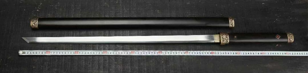 【素影唐刀】古兵器 武具 刀装具 日本刀　模造刀 居合刀 武士道 鑑賞用 美術刀