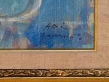 【真作】絵画　山本亜稀　油彩4号　マルガリータ（バルセロナ）　箱入　X151