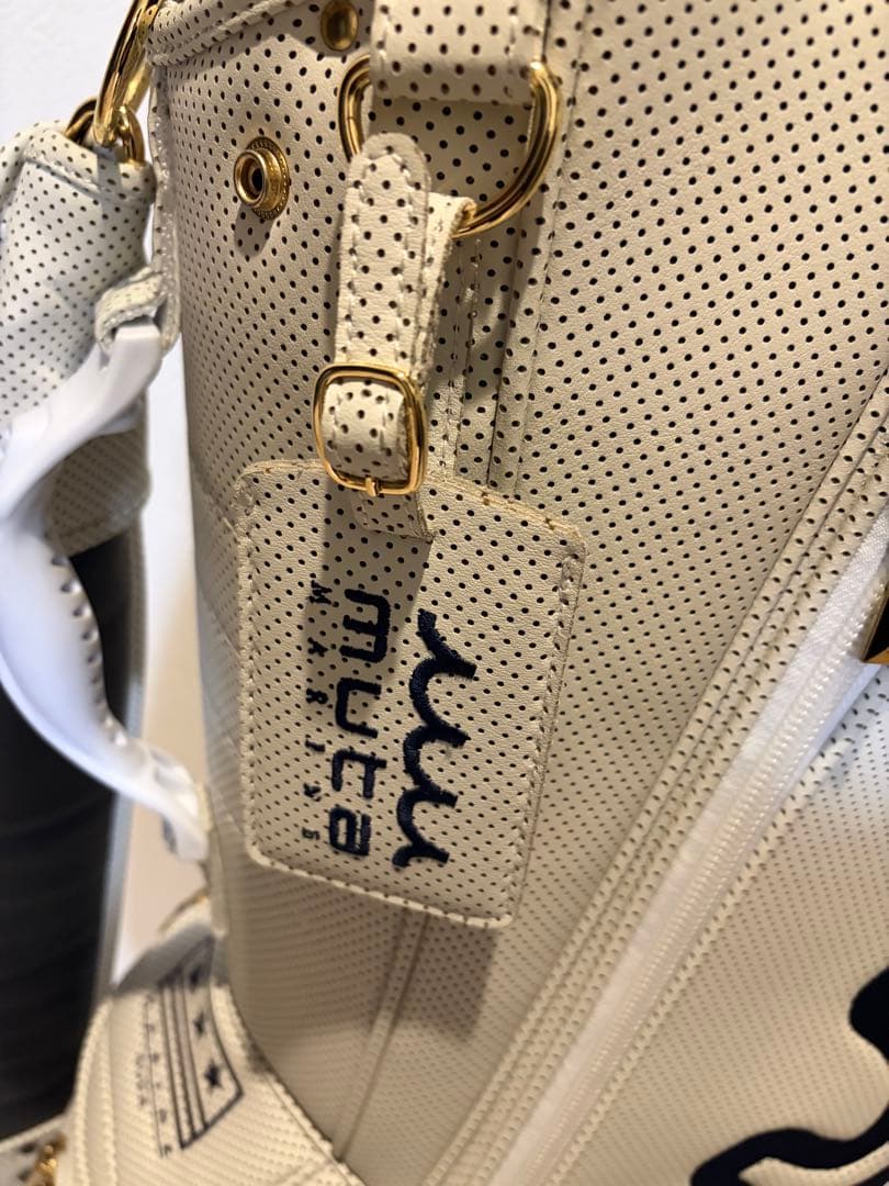 最終価格　muta ゴルフバッグ ホワイト　エシカルレザー