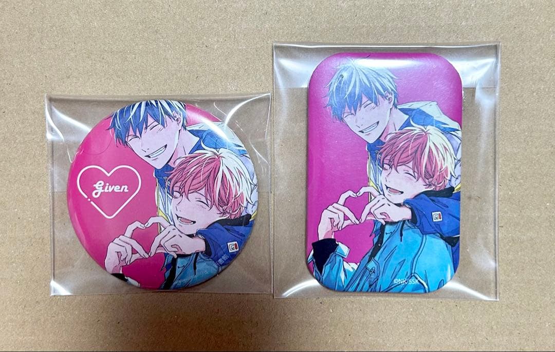 ギヴン タワレコ グラッテ 缶バッジ