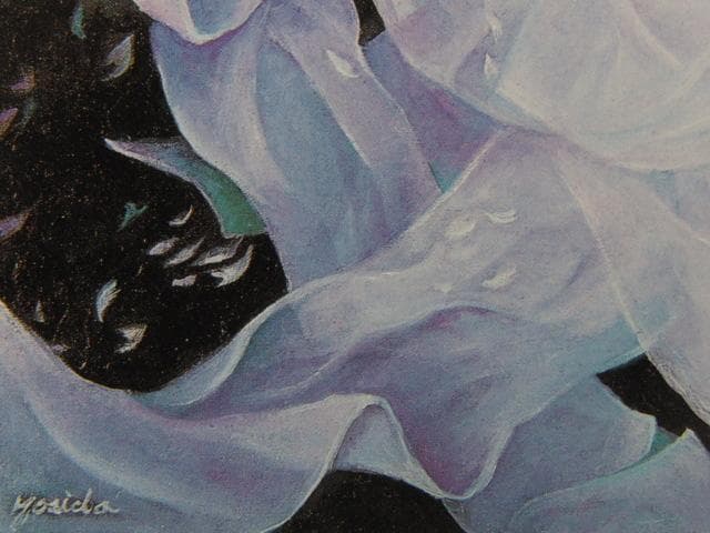 吉田博子、【春の音】、希少画集画より、状態良好、新品高級額装付