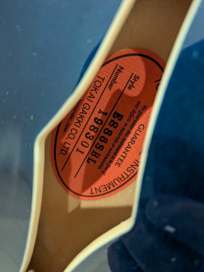 TOKAI ES-335タイプ セミアコギター ES86SBL