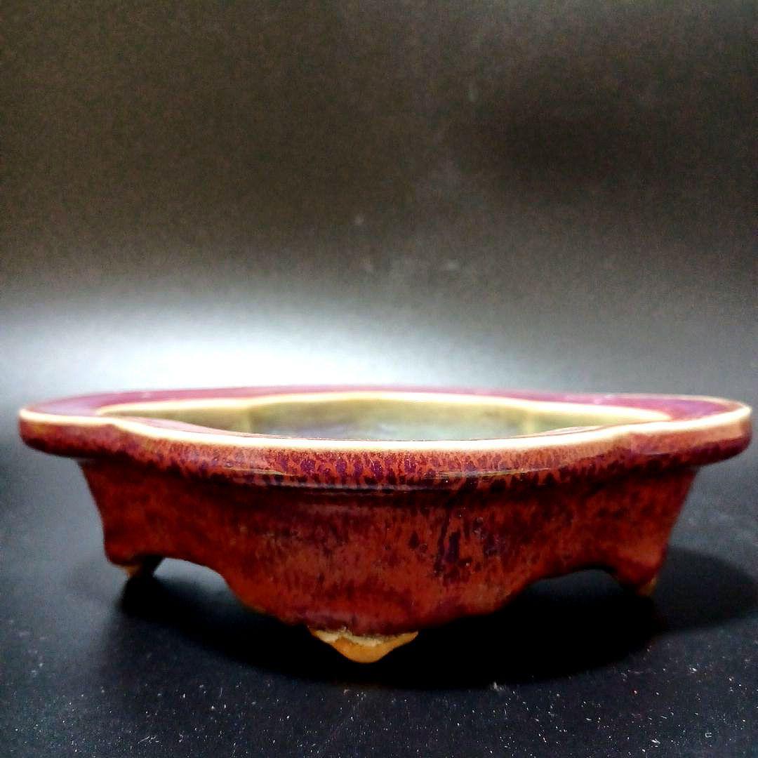 宋　鈞窯四足洗　中国古美術