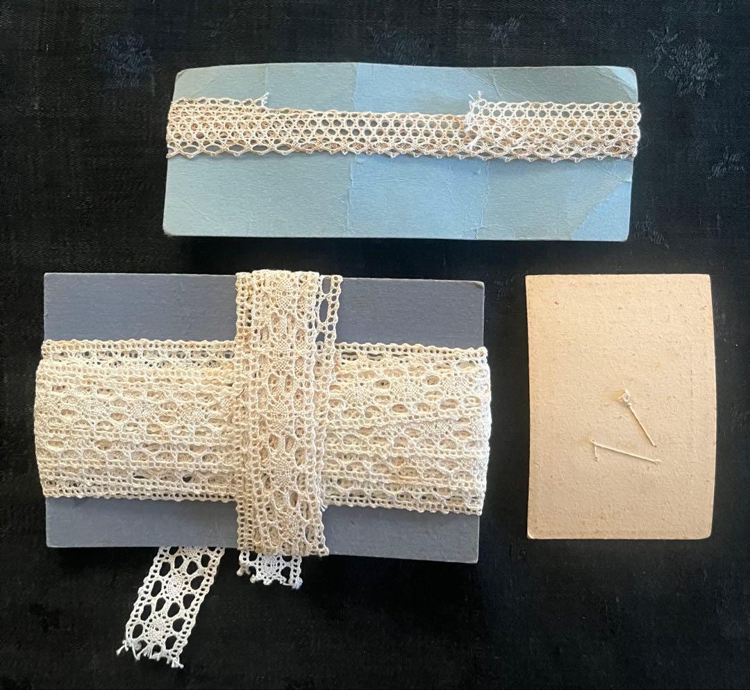 アンティークヴィンテージテディベア ぬいぐるみ陶器人形フランスレースボタンセット