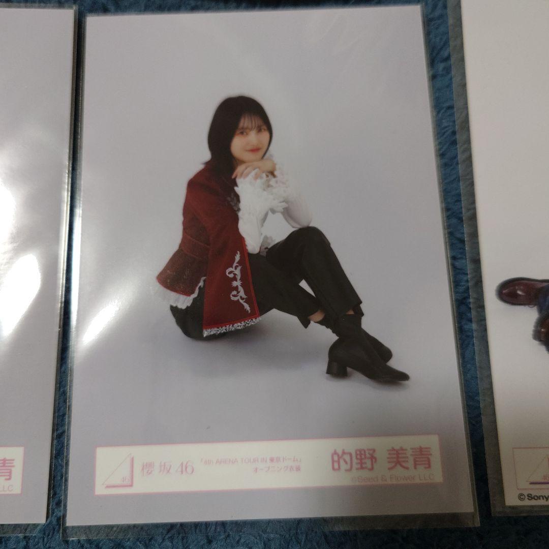 櫻坂46　的野美青　生写真　バラ