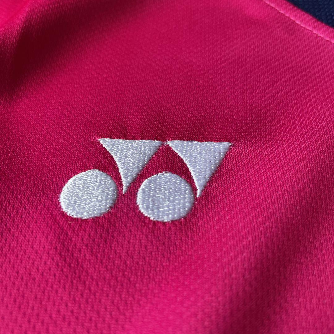 ヨネックスYONEX バド＆テニスゲームシャツ　新品　サイズLベリーピンク